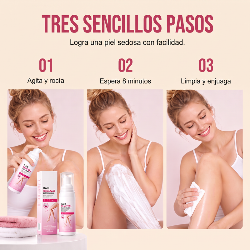 🏆 Last Day Special Price £10.99 ! 🔥Buy 2 Get 1 Free🎁Silky-Smooth Hair Removal Cream and mousses