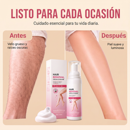 🏆 Last Day Special Price £10.99 ! 🔥Buy 2 Get 1 Free🎁Silky-Smooth Hair Removal Cream and mousses